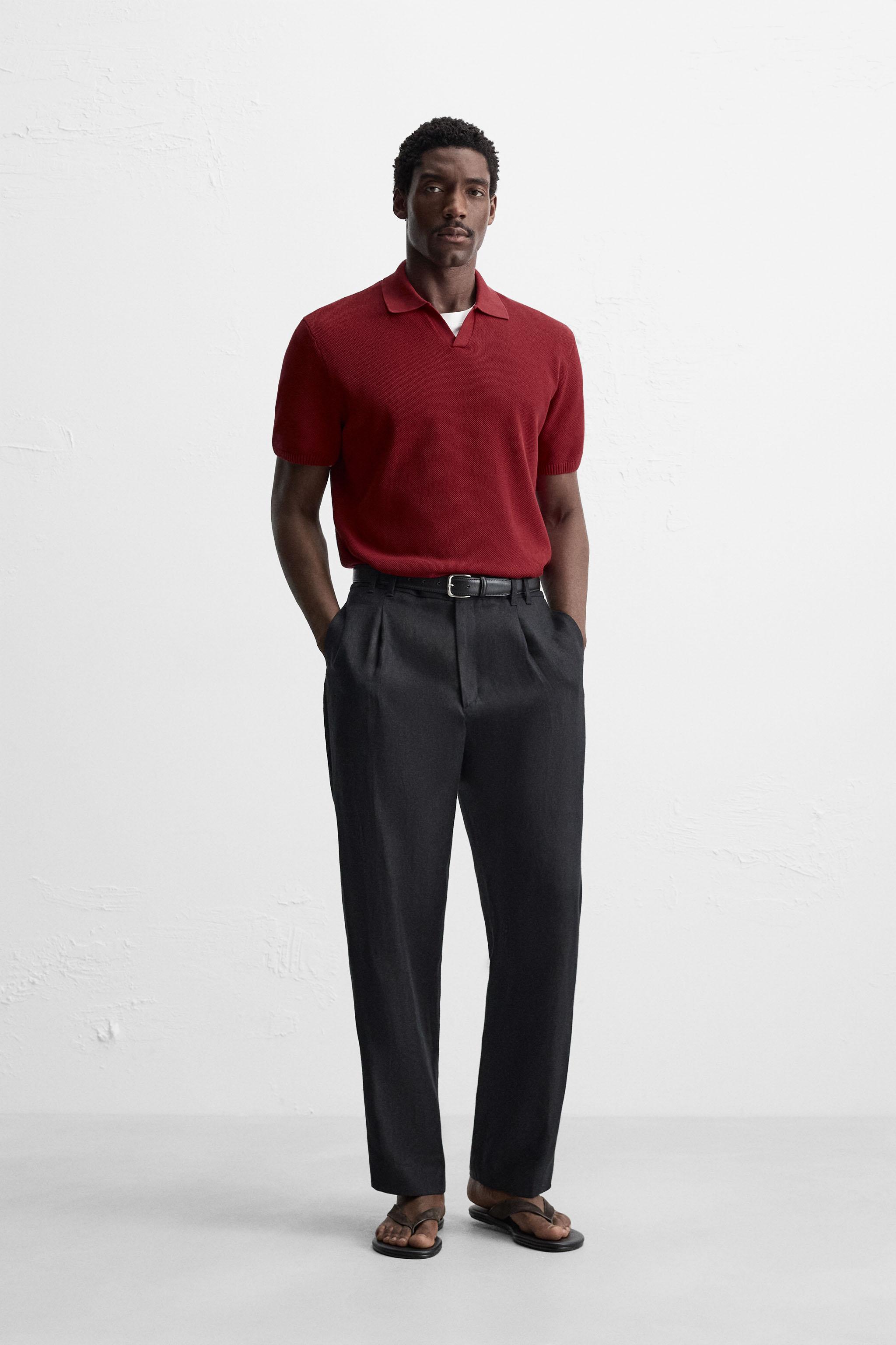 TEXTURED KNIT POLO